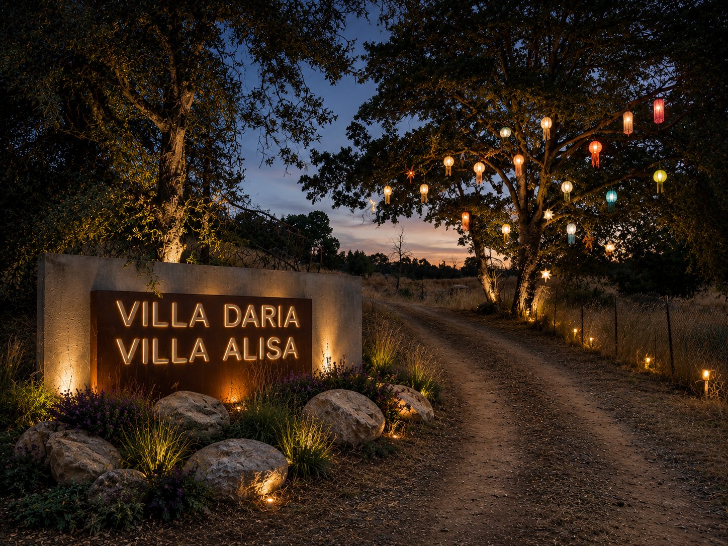 Entrance to Villa Daria and Villa Alisa
