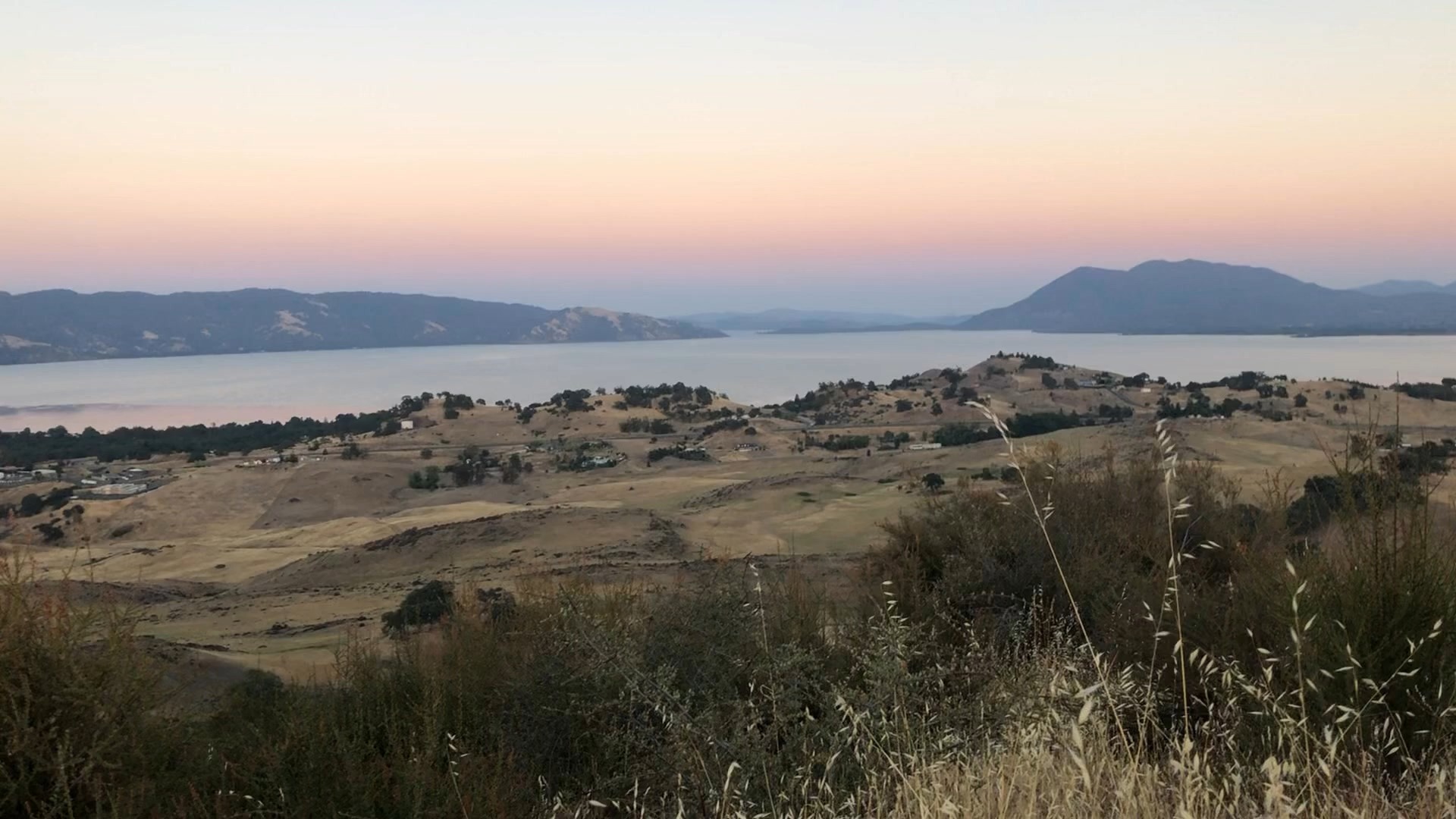 Real view from the ranch at sunset